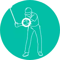 Icon of Downswing pose